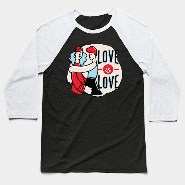 Love Is Love Baseball T-Shirt by Shalini Kaushal